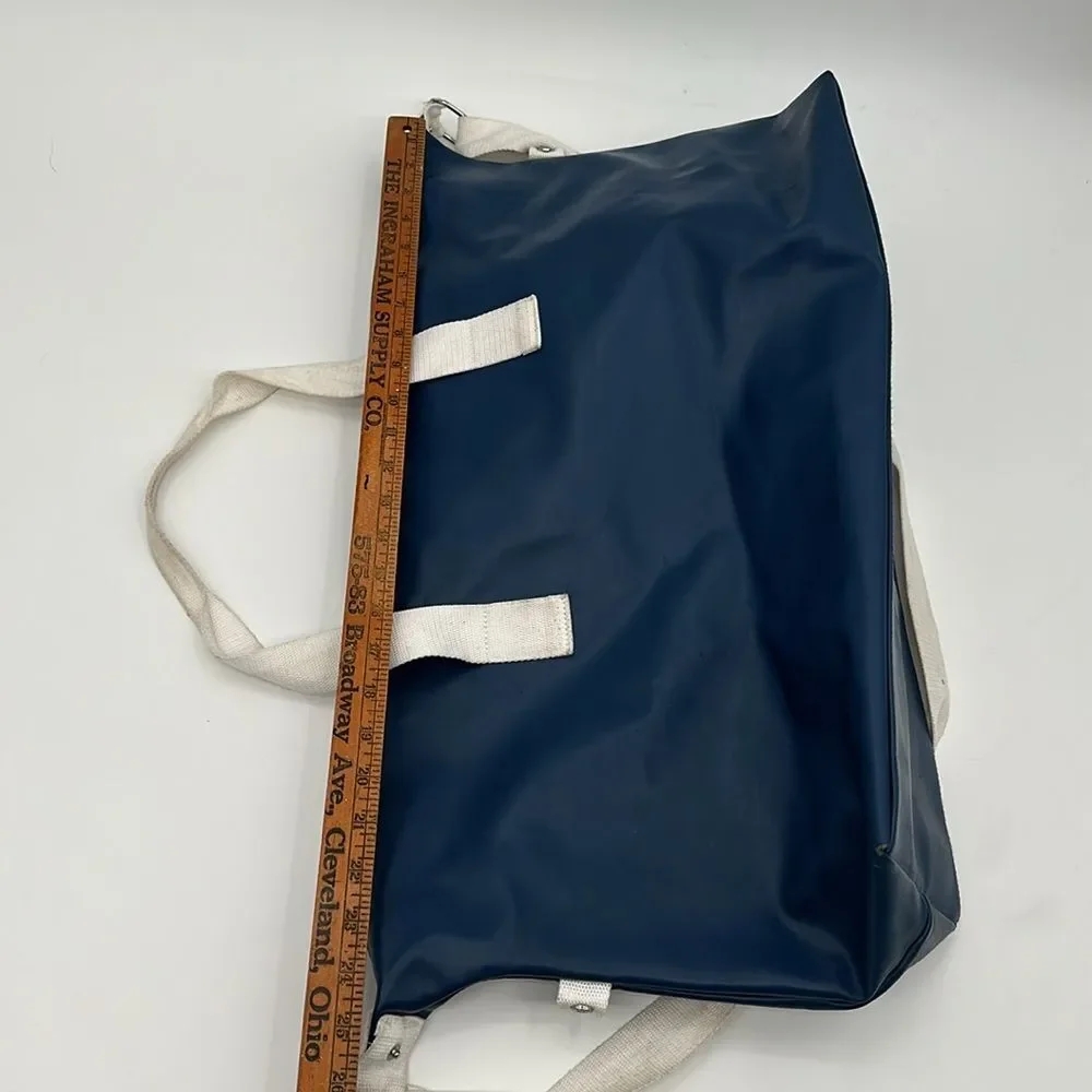 Calvin Klein Frangrances Bag Vintage Blue White Duffel Travel Weekender Gym